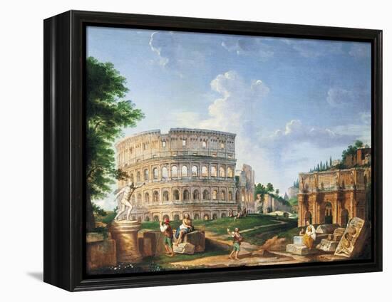 The Coliseum-Giovanni Paolo Pannini-Framed Premier Image Canvas