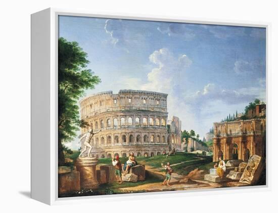 The Coliseum-Giovanni Paolo Pannini-Framed Premier Image Canvas