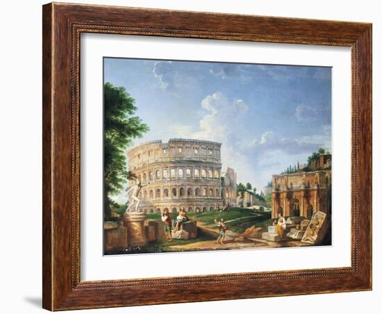 The Coliseum-Giovanni Paolo Pannini-Framed Giclee Print