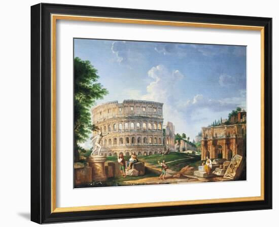 The Coliseum-Giovanni Paolo Pannini-Framed Giclee Print