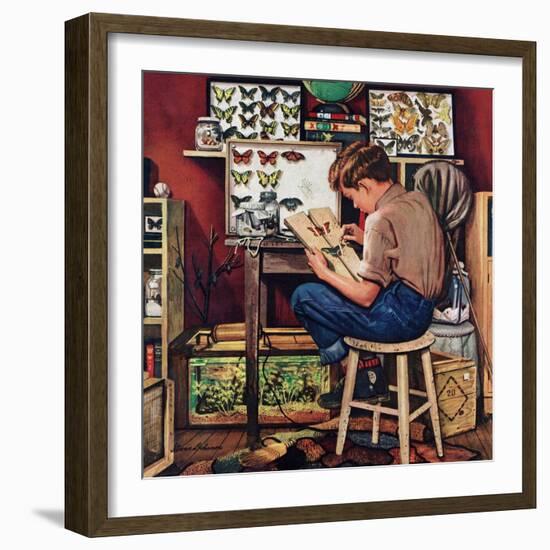 "The Collector", August 11, 1951-Stevan Dohanos-Framed Giclee Print