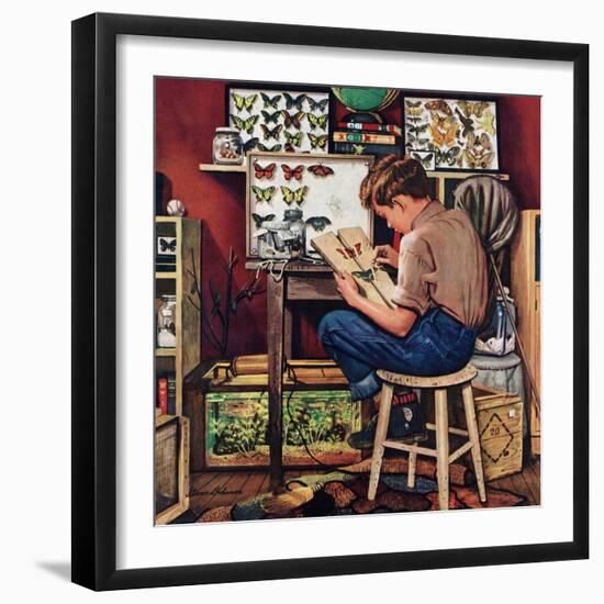 "The Collector", August 11, 1951-Stevan Dohanos-Framed Giclee Print