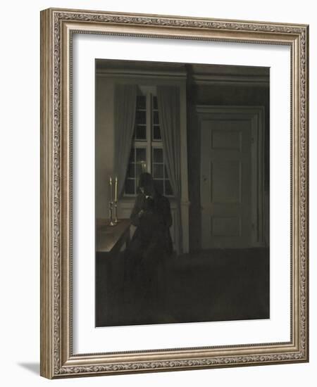 The Collector of Coins-Vilhelm Hammershoi-Framed Giclee Print