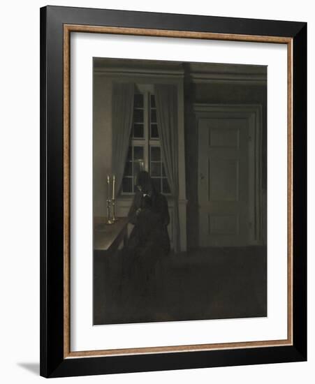 The Collector of Coins-Vilhelm Hammershoi-Framed Giclee Print