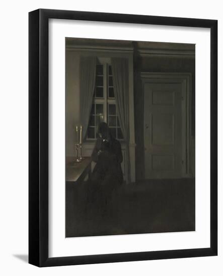 The Collector of Coins-Vilhelm Hammershoi-Framed Giclee Print