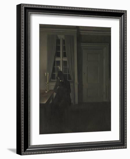 The Collector of Coins-Vilhelm Hammershoi-Framed Giclee Print