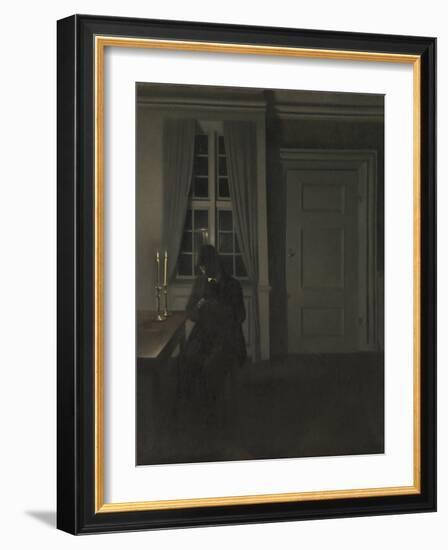 The Collector of Coins-Vilhelm Hammershoi-Framed Giclee Print