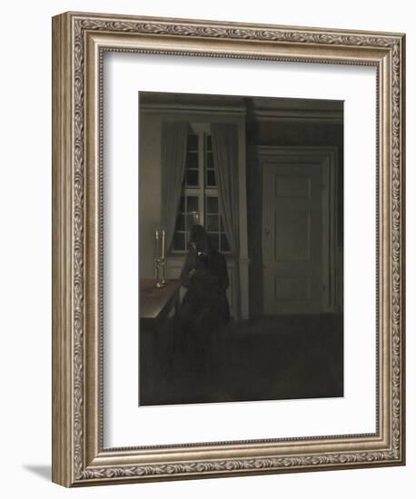 The Collector of Coins-Vilhelm Hammershoi-Framed Giclee Print