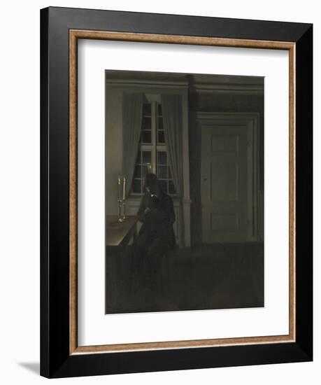 The Collector of Coins-Vilhelm Hammershoi-Framed Giclee Print