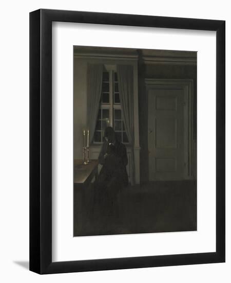 The Collector of Coins-Vilhelm Hammershoi-Framed Giclee Print