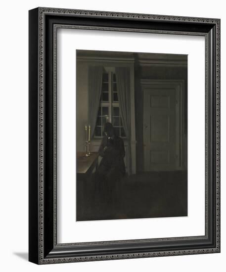 The Collector of Coins-Vilhelm Hammershoi-Framed Giclee Print