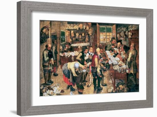 The Collector of Tithes, 1618-Pieter Brueghel the Younger-Framed Giclee Print