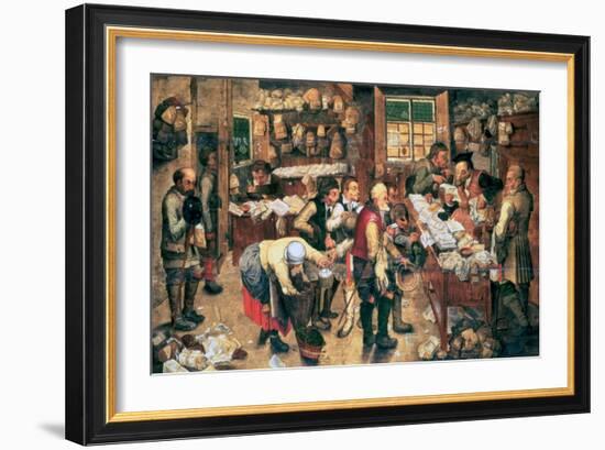 The Collector of Tithes, 1618-Pieter Brueghel the Younger-Framed Giclee Print