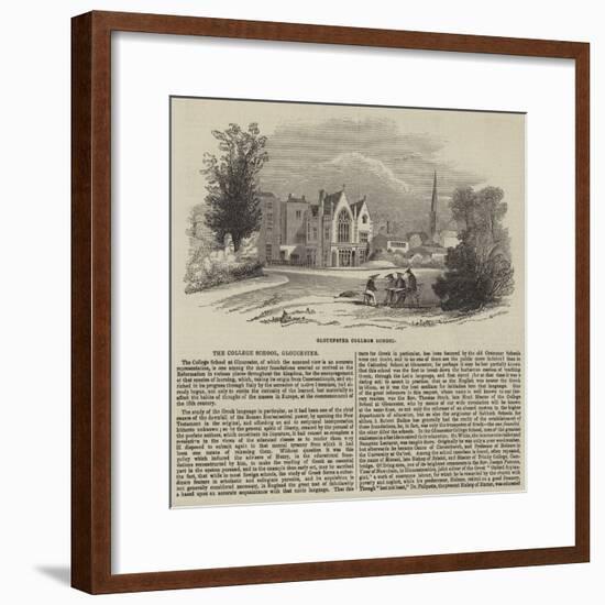 The College School, Gloucester-null-Framed Giclee Print