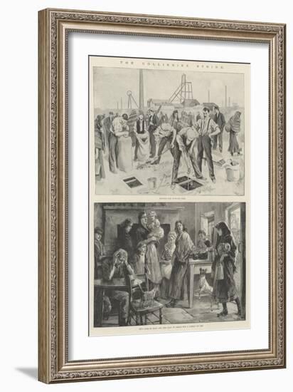 The Collieries Strike-William Heysham Overend-Framed Giclee Print