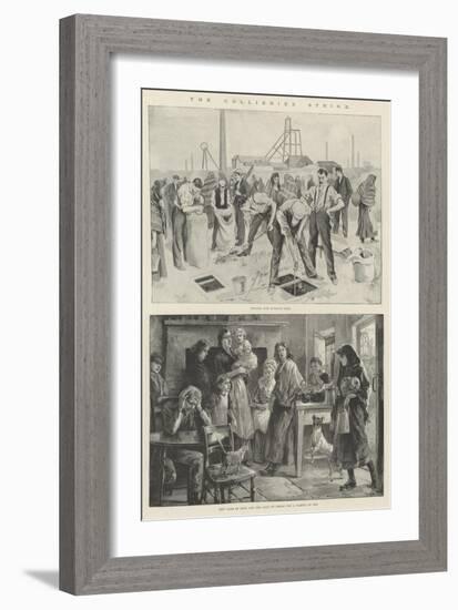 The Collieries Strike-William Heysham Overend-Framed Giclee Print