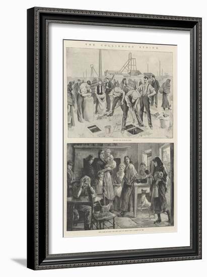 The Collieries Strike-William Heysham Overend-Framed Giclee Print