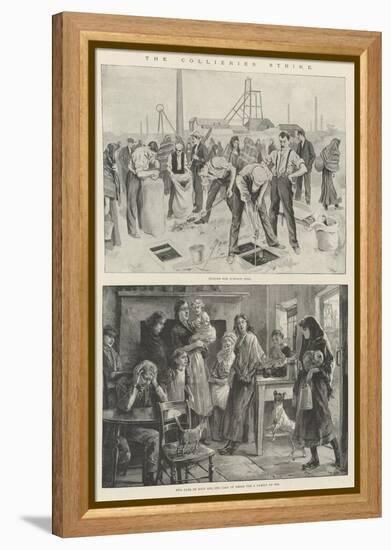 The Collieries Strike-William Heysham Overend-Framed Premier Image Canvas