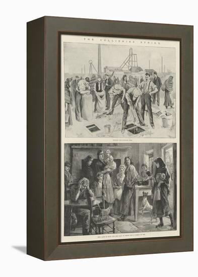 The Collieries Strike-William Heysham Overend-Framed Premier Image Canvas