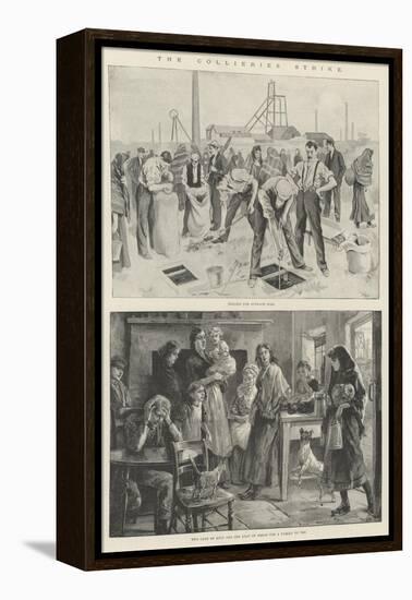 The Collieries Strike-William Heysham Overend-Framed Premier Image Canvas
