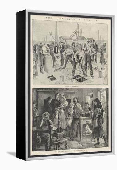 The Collieries Strike-William Heysham Overend-Framed Premier Image Canvas