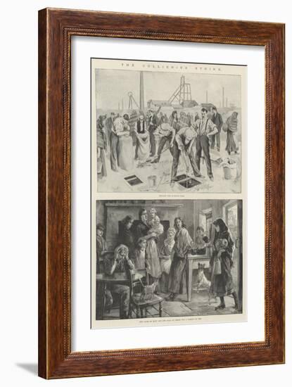 The Collieries Strike-William Heysham Overend-Framed Premium Giclee Print