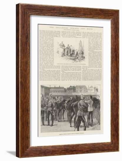 The Collieries Strikes and Riots-Melton Prior-Framed Giclee Print