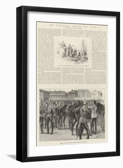 The Collieries Strikes and Riots-Melton Prior-Framed Giclee Print