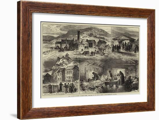 The Colliery Accident in South Wales-null-Framed Giclee Print