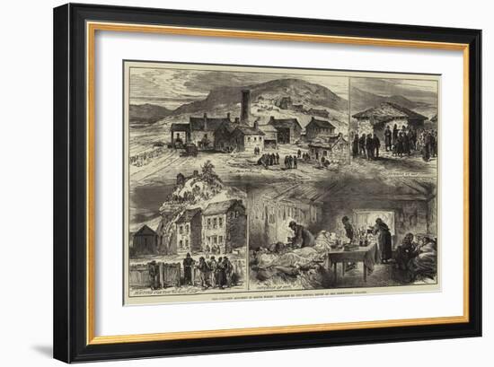 The Colliery Accident in South Wales-null-Framed Giclee Print