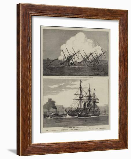 The Collision Between the German Ironclads in the Channel-null-Framed Giclee Print