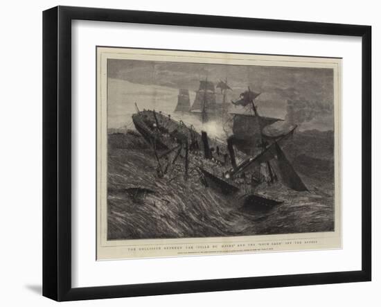 The Collision Between the Ville Du Havre and the Loch Earn Off the Azores-null-Framed Giclee Print