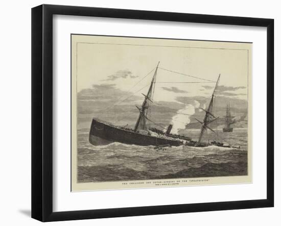 The Collision Off Dover, Sinking of the Strathclyde-Joseph Nash-Framed Giclee Print