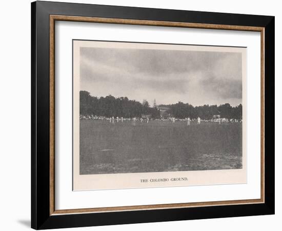 The Colombo Cricket Ground, Ceylon, 1912-null-Framed Giclee Print
