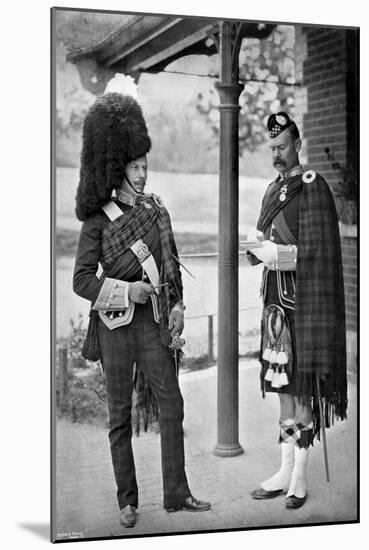 The Colonel of the 1st Battalion Argyll and Sutherland Highlanders, 1896-Gregory & Co-Mounted Giclee Print