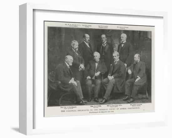 The Colonial Delegates to the Imperial Court of Appeal Conference-null-Framed Giclee Print