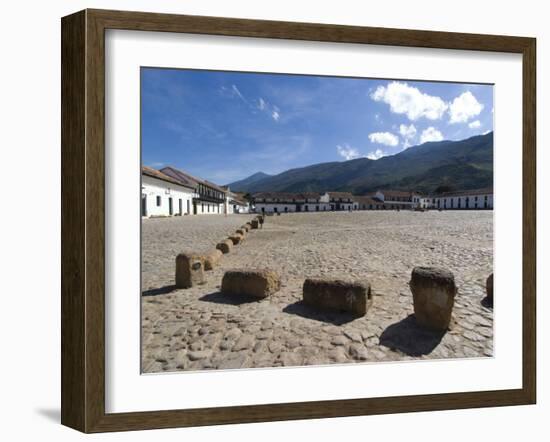 The Colonial Town of Villa De Leyva, Colombia, South America-Ethel Davies-Framed Photographic Print