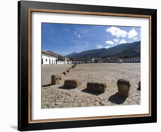 The Colonial Town of Villa De Leyva, Colombia, South America-Ethel Davies-Framed Photographic Print