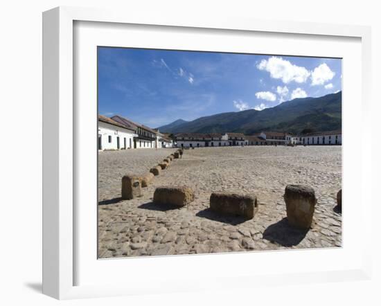 The Colonial Town of Villa De Leyva, Colombia, South America-Ethel Davies-Framed Photographic Print