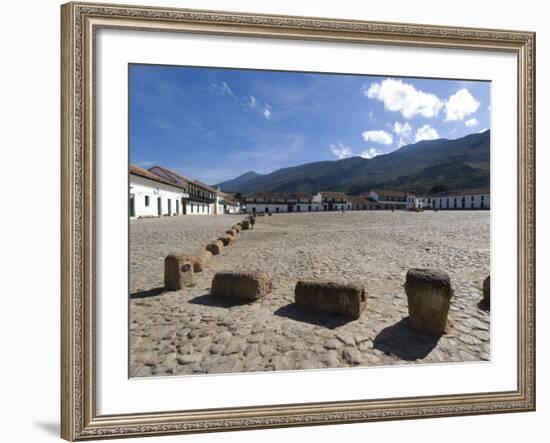 The Colonial Town of Villa De Leyva, Colombia, South America-Ethel Davies-Framed Photographic Print