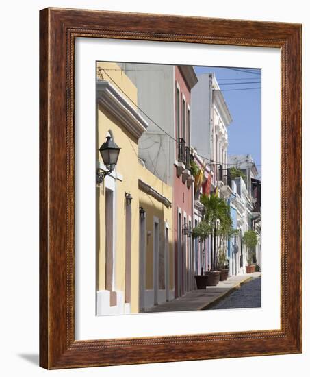 The Colonial Town, San Juan, Puerto Rico, West Indies, Caribbean, USA, Central America-Angelo Cavalli-Framed Photographic Print