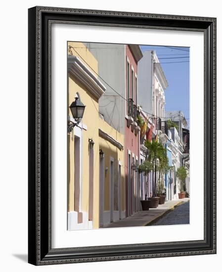 The Colonial Town, San Juan, Puerto Rico, West Indies, Caribbean, USA, Central America-Angelo Cavalli-Framed Photographic Print