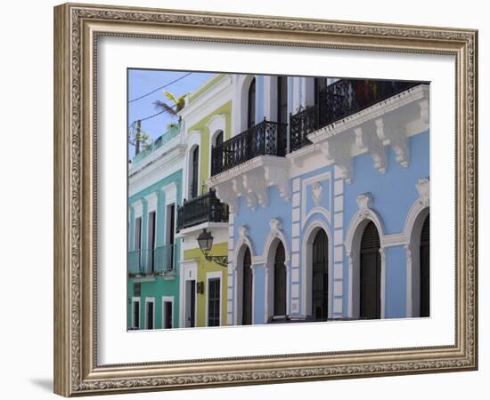 The Colonial Town, San Juan, Puerto Rico, West Indies, Caribbean, USA, Central America-Angelo Cavalli-Framed Photographic Print