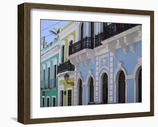 The Colonial Town, San Juan, Puerto Rico, West Indies, Caribbean, USA, Central America-Angelo Cavalli-Framed Photographic Print