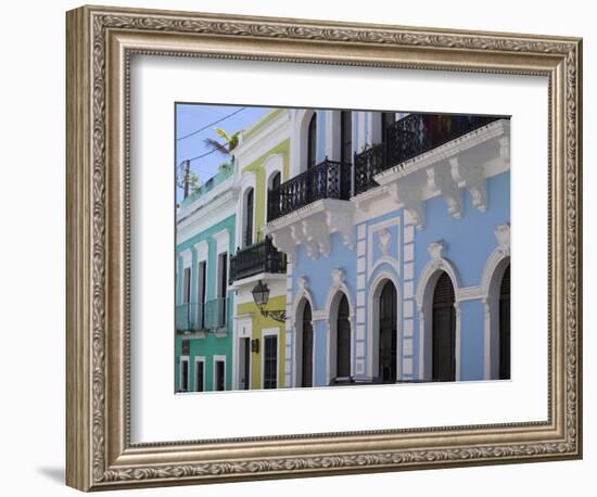 The Colonial Town, San Juan, Puerto Rico, West Indies, Caribbean, USA, Central America-Angelo Cavalli-Framed Photographic Print