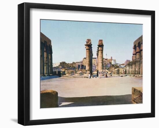 The Colonnade of Amenhotep III, Temple of Luxor, Egypt, 20th Century-null-Framed Giclee Print