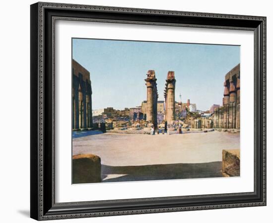 The Colonnade of Amenhotep III, Temple of Luxor, Egypt, 20th Century-null-Framed Giclee Print