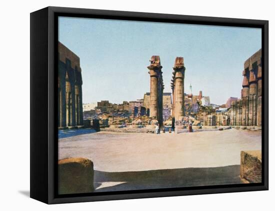 The Colonnade of Amenhotep III, Temple of Luxor, Egypt, 20th Century-null-Framed Premier Image Canvas