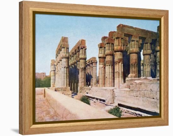 The Colonnade of Amenhotep III, Temple of Luxor, Egypt, 20th Century-null-Framed Premier Image Canvas