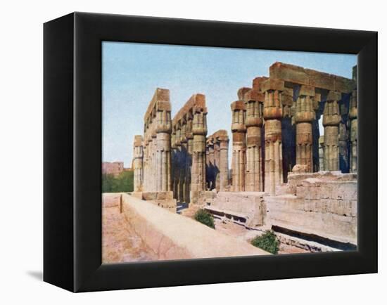 The Colonnade of Amenhotep III, Temple of Luxor, Egypt, 20th Century-null-Framed Premier Image Canvas